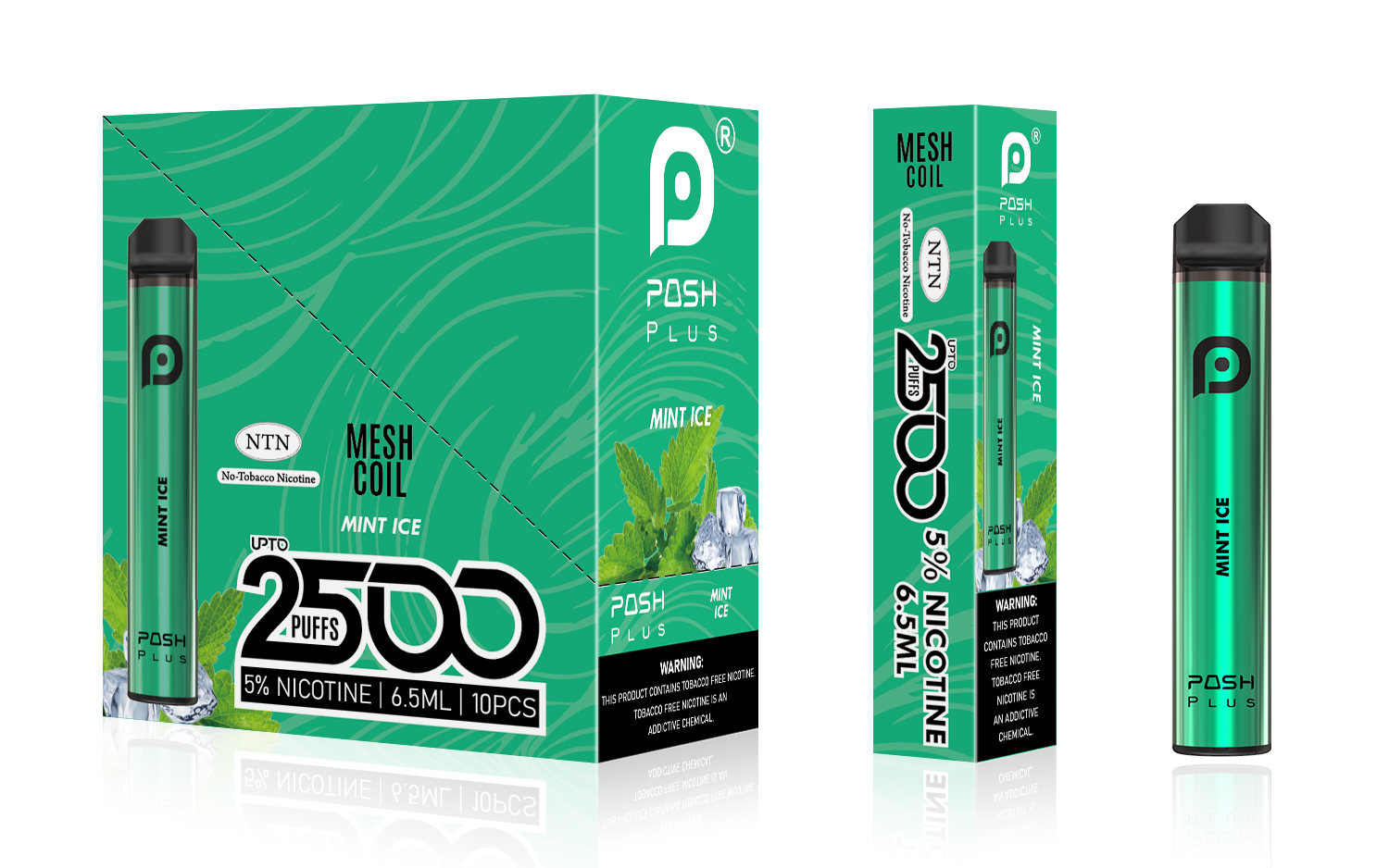 Posh Plus 2500 Mint Ice - 10 in 1