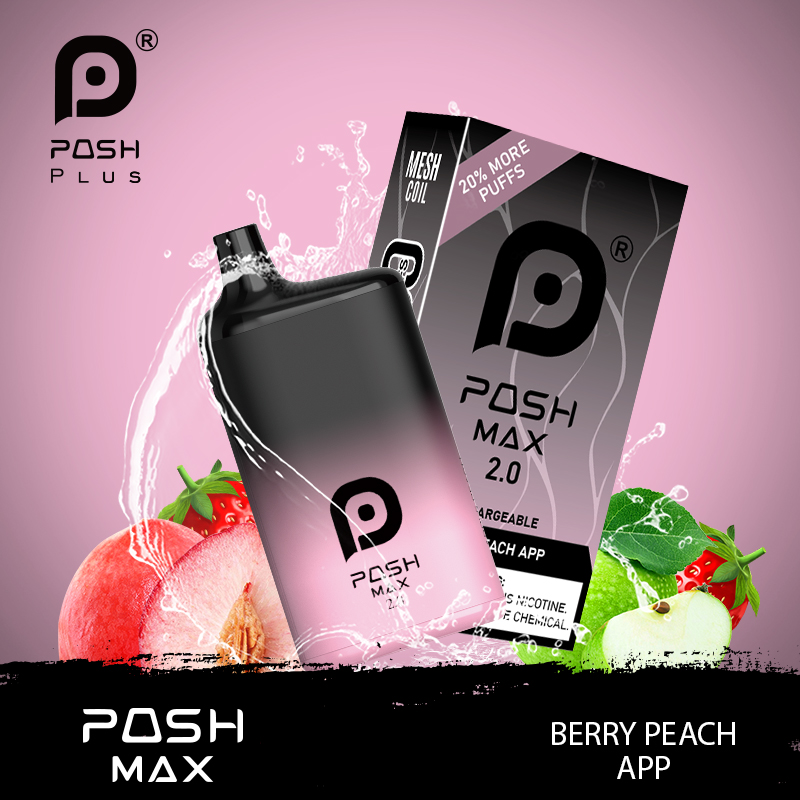 Posh MAX 2.0 Berry  Peach App – 5x1 – 70ML/Box