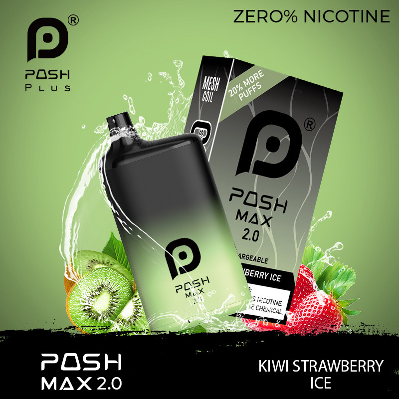 Posh MAX 2.0 Zero Nicotine Kiwi Strawberry Ice - 5 in 1