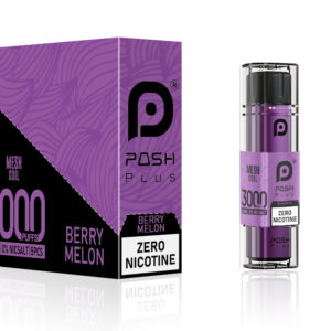 Posh Plus 3000 Zero Nic Berry Melon - Zero Nicotine Disposable Vape