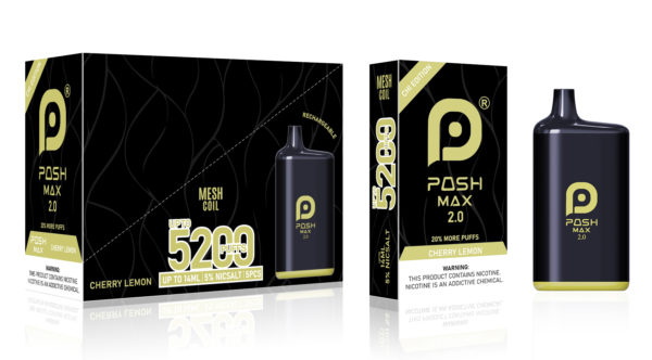 Posh Max 2.0 CHI Edition - Cherry Lemon - Rechargeable Disposable Vape