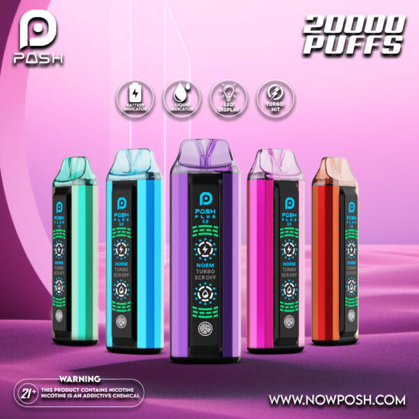 Posh Plus 2.0 - 20000 Puffs - Flavors