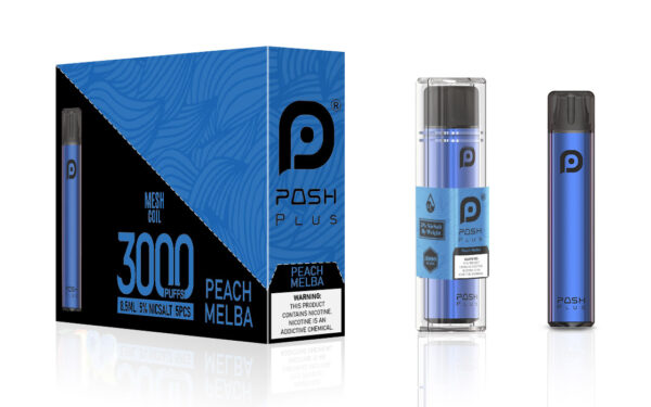 Posh Plus 3000 Peach Melba - Disposable vape pod system